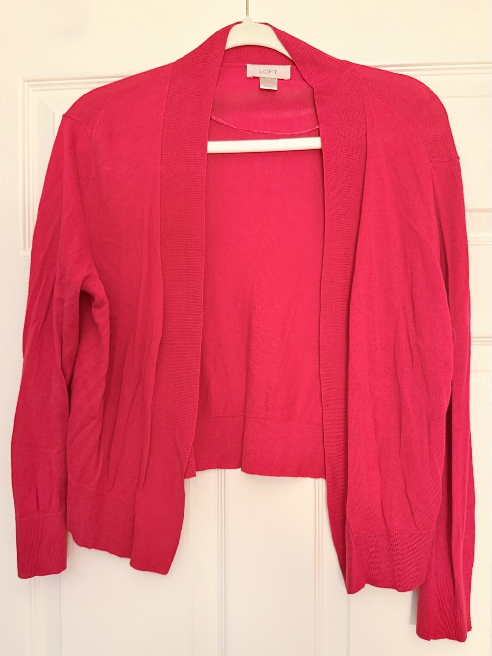 LOFT Red Open-Front Women's Cardigan Sweater